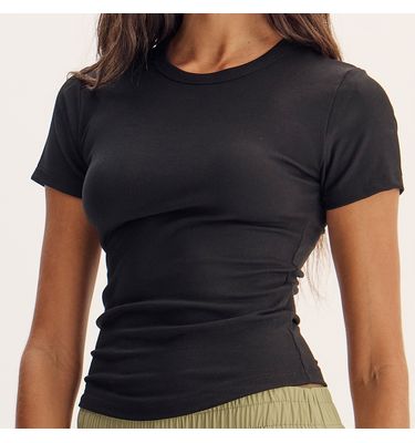 Blusa Manga Curta Canelada Stella Vivame - Imagem 5 - Mobile