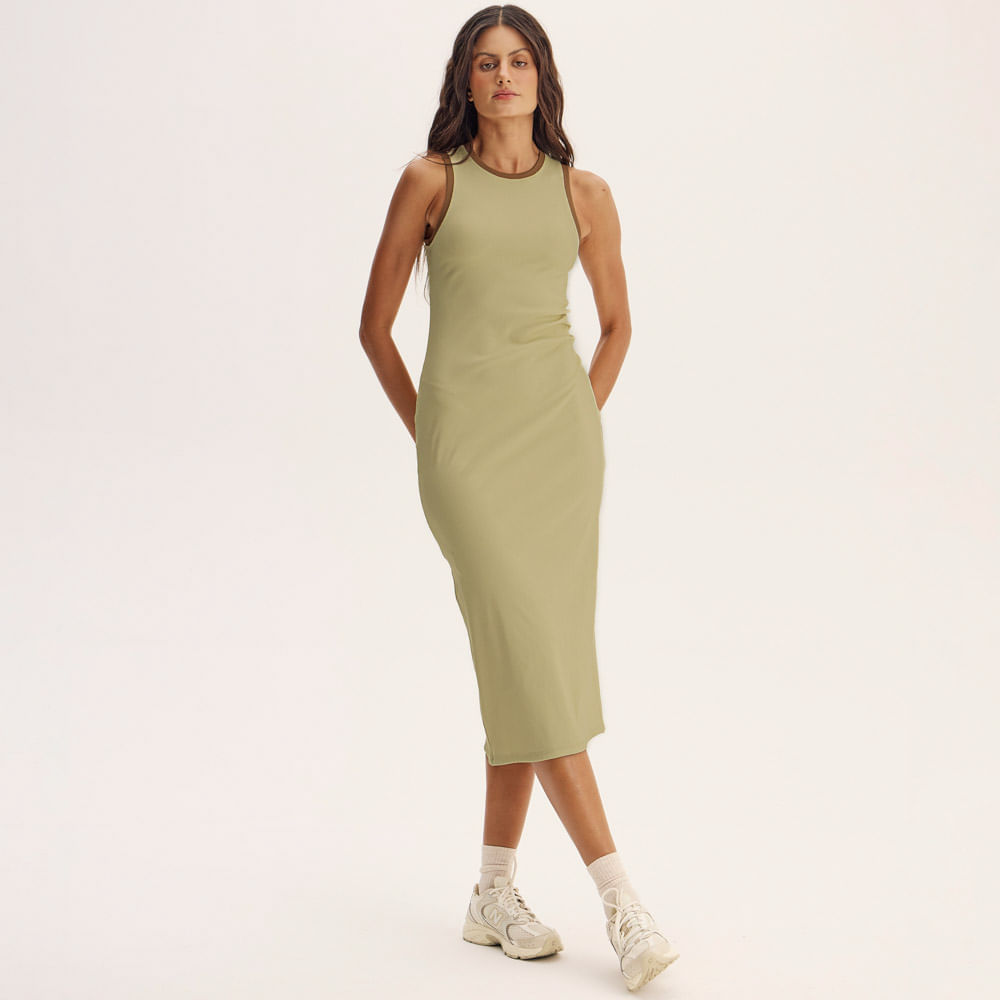 Vestido Midi Rib Matte - Imagem 3 - Mobile