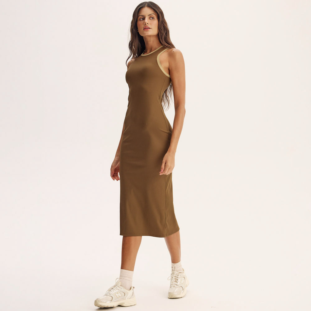 Vestido Midi Rib Matte - Imagem 3 - Mobile