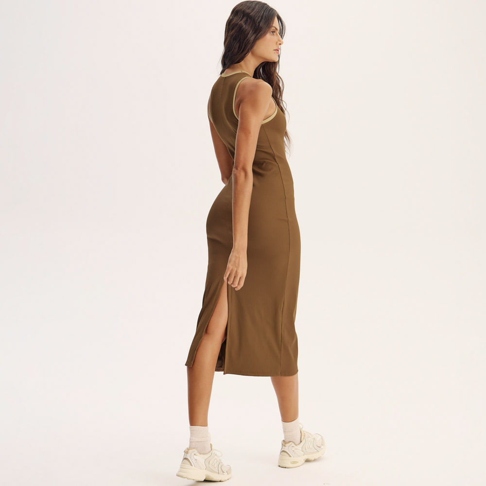 Vestido Midi Rib Matte - Imagem 4 - Mobile