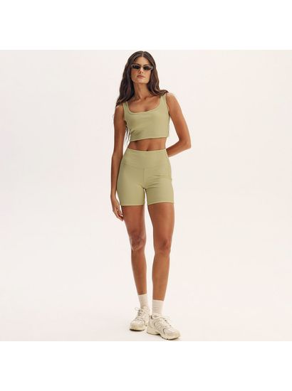 Shorts Médio Rib Matte Vivame - Imagem 3 - Desktop