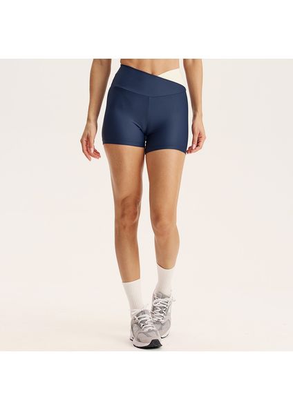 Shorts Curto Wrap Shape Swift Vivame Azul-marinho - Imagem 1