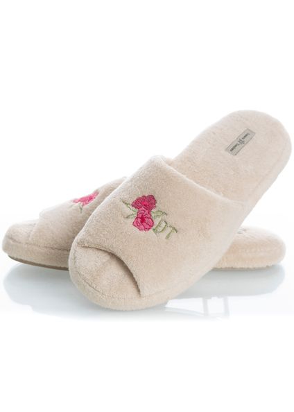 Chinelo Aberto Em Atoalhado Afrodite Branco - Imagem 1