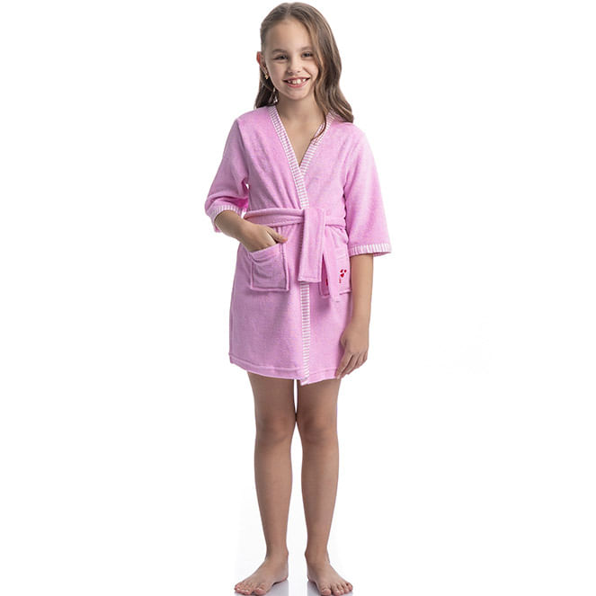 Robe Infantil Em Atoalhado Nina - Imagem 3 - Mobile