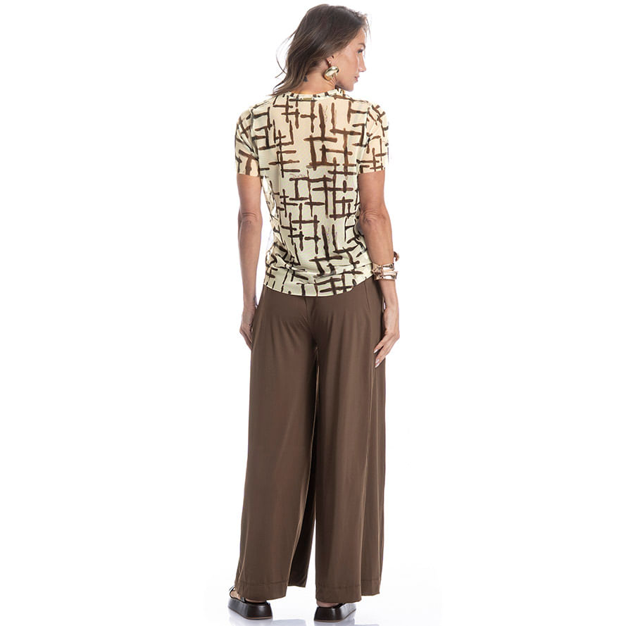 Blusa Feminina De Tule Xadrez - Imagem 4 - Mobile