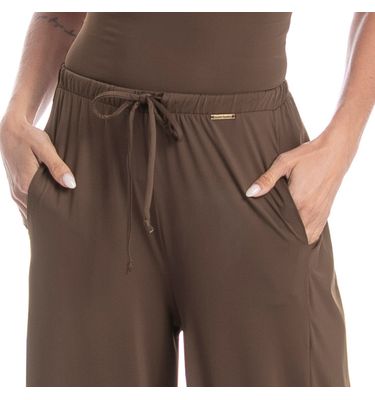 Calça Feminina Com Bolso Xadrez - Imagem 5 - Mobile