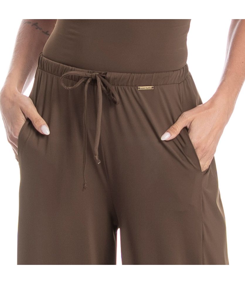 Calça Feminina Com Bolso Xadrez - Imagem 5 - Desktop