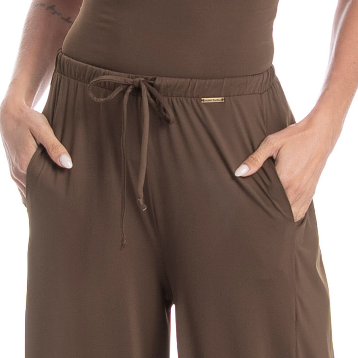 Calça Feminina Com Bolso Xadrez - Imagem 5 - Mobile