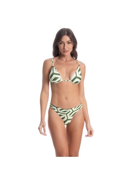Biquíni Cortininha Paralelo Gigi Inteira Verdena Verde - Imagem 1