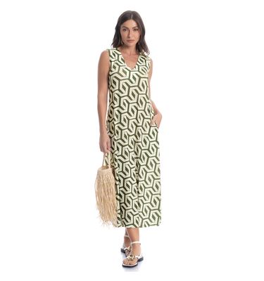 Vestido Com Bolso Verdena - Imagem 3 - Mobile