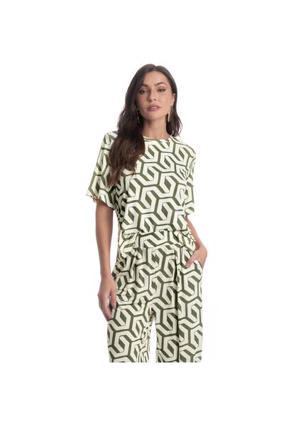 Blusa Ampla Feminina Verdena Verde - Imagem 1