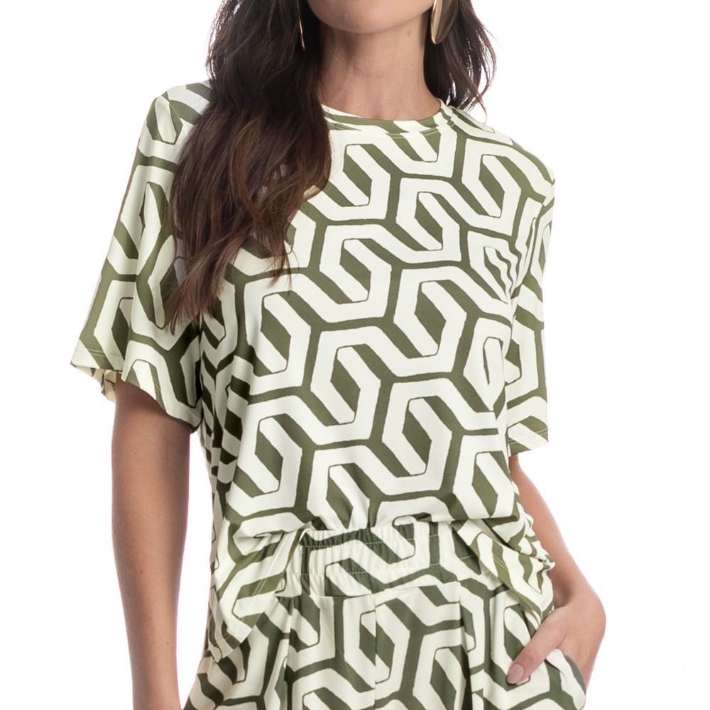 Blusa Ampla Feminina Verdena - Imagem 5 - Mobile