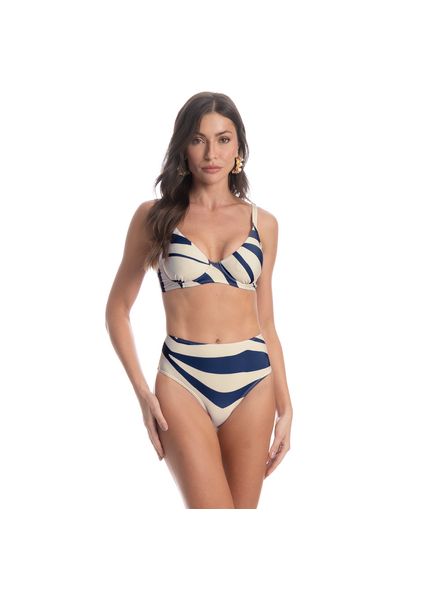 Biquíni Bia Alta Azzurra Azul-marinho - Imagem 1