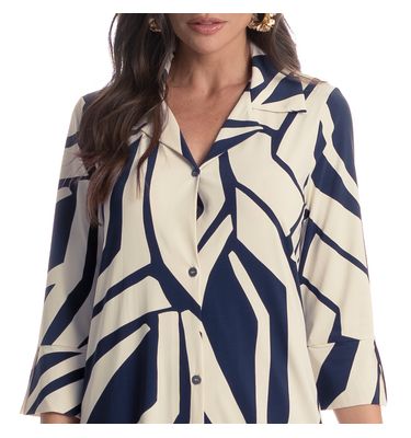 Chemise Midi Manga 7/8 Azzurra - Imagem 5 - Mobile