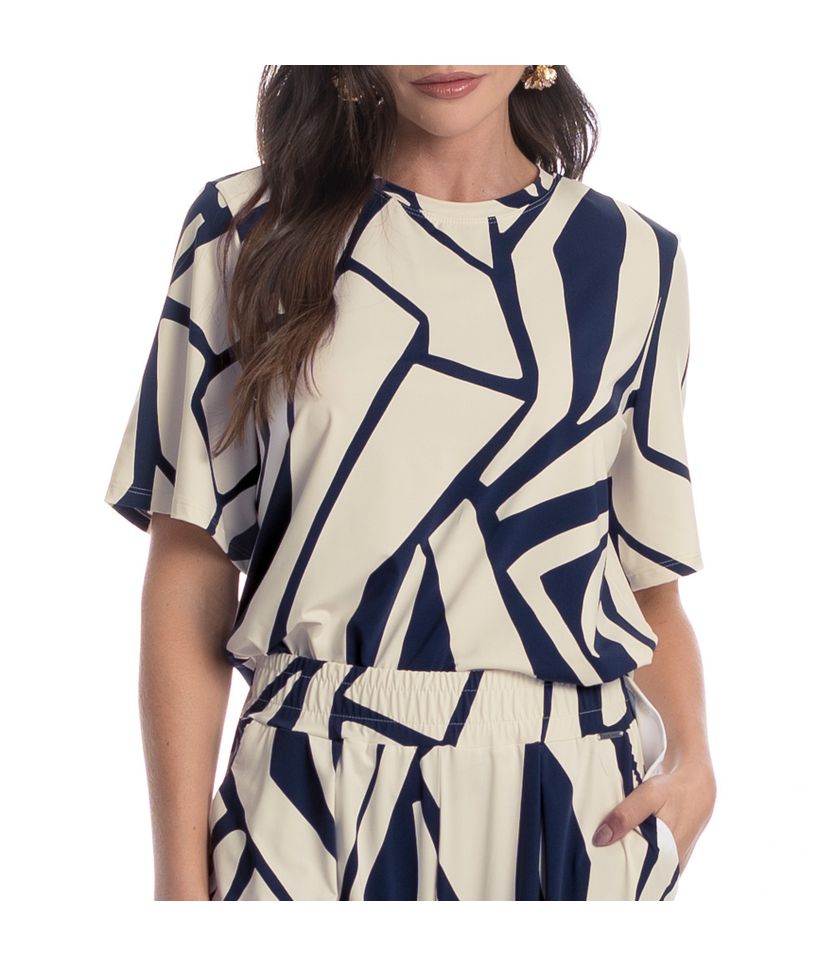 Blusa Ampla Feminina Azzurra - Imagem 5 - Desktop
