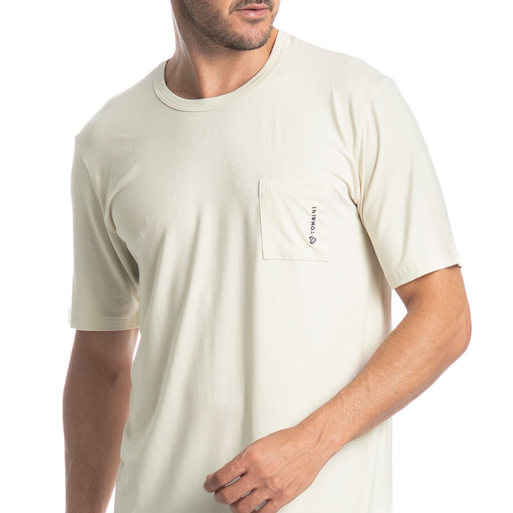 Pijama Masculino Curto Com Bolso Stripes Tombini - Imagem 5 - Mobile