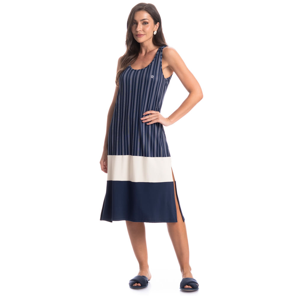 Vestido Midi Regata Stripes - Imagem 3 - Mobile