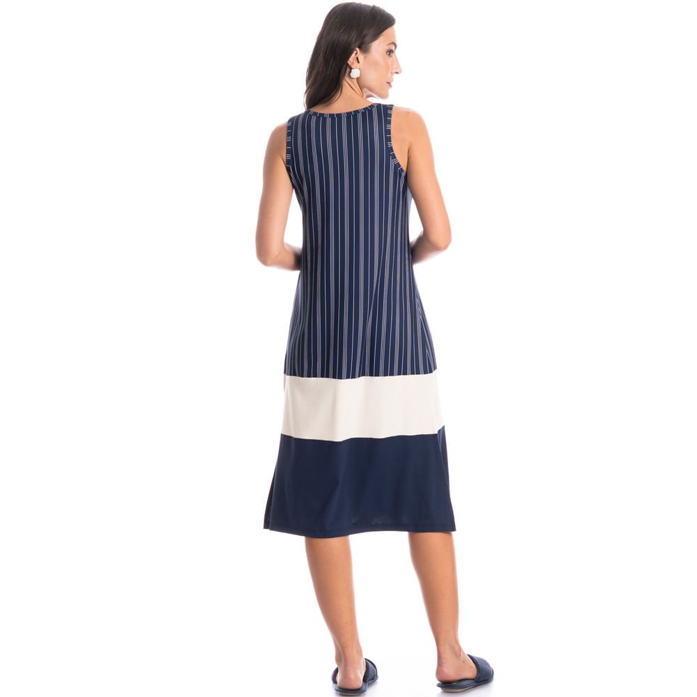 Vestido Midi Regata Stripes - Imagem 4 - Mobile