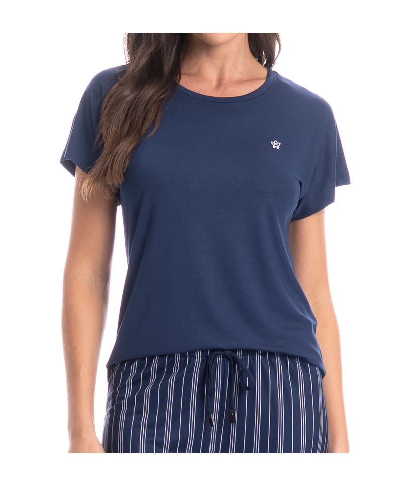 Pijama Feminino Capri Stripes - Imagem 5 - Desktop