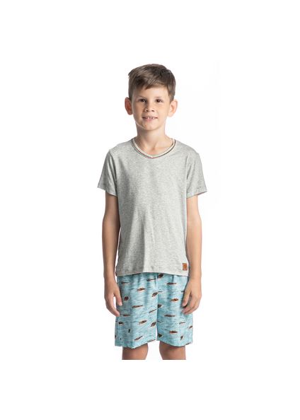 Pijama Infantil Curto Al Mare Tombini Azul-2 - Imagem 1