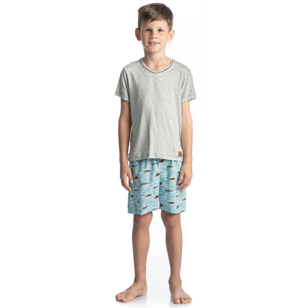 Pijama Infantil Curto Al Mare Tombini - Imagem 3 - Mobile
