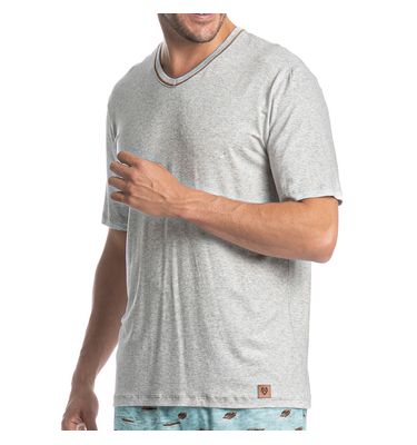 Pijama Masculino Curto Al Mare Tombini - Imagem 5 - Mobile