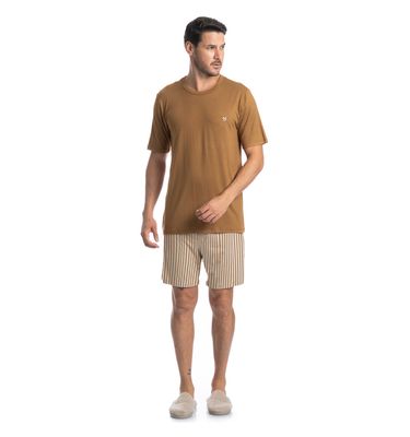 Pijama Masculino Curto Bernardo Tombini - Imagem 3 - Mobile