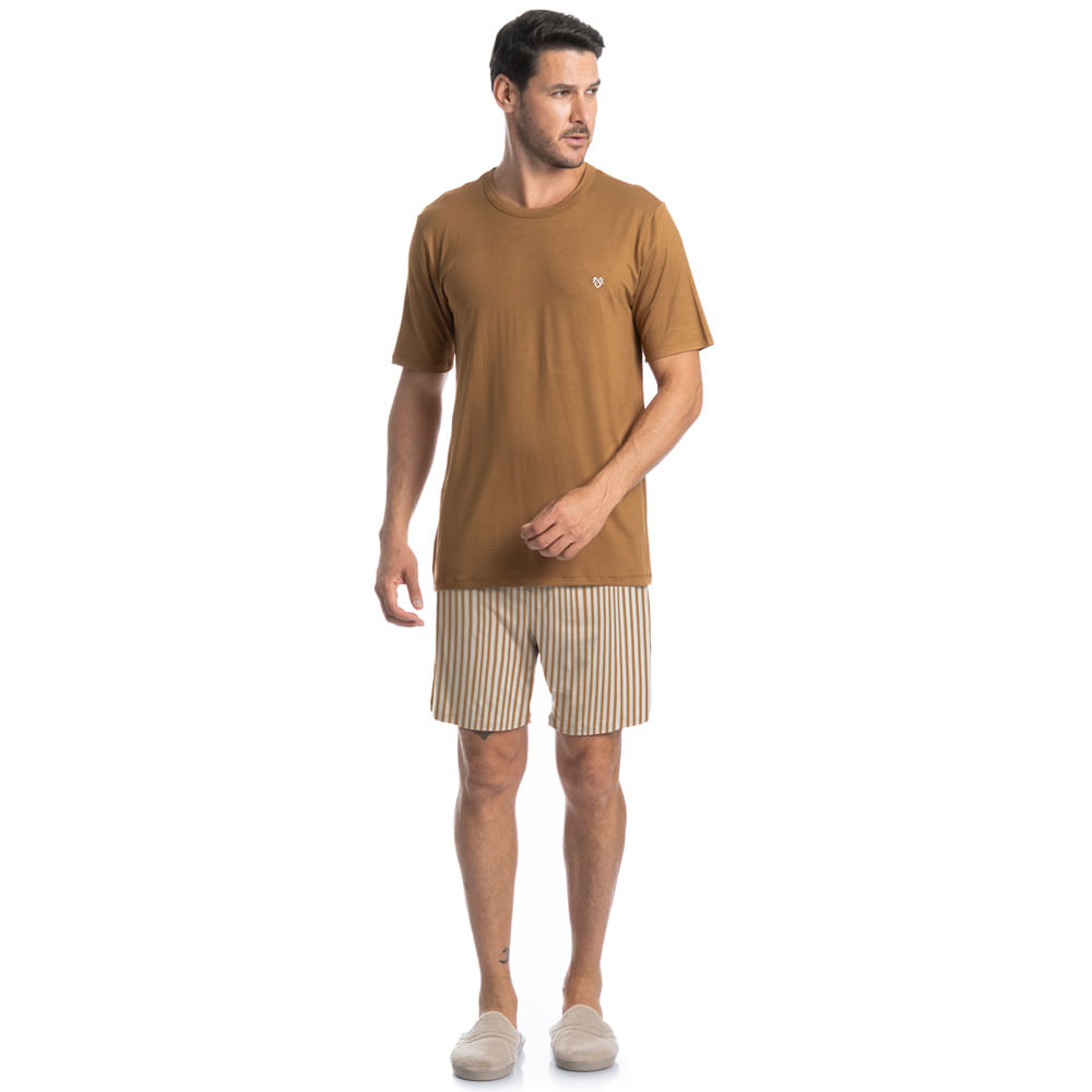 Pijama Masculino Curto Bernardo Tombini - Imagem 3 - Mobile