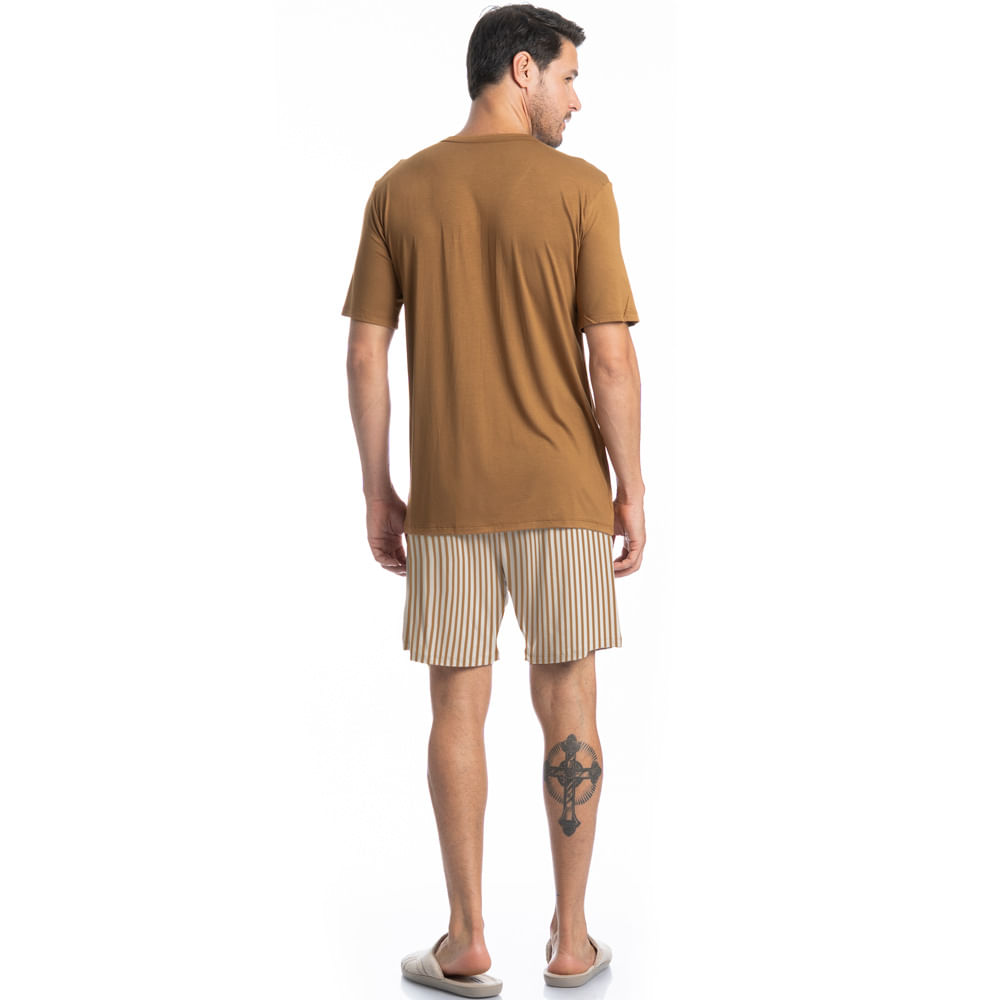 Pijama Masculino Curto Bernardo Tombini - Imagem 4 - Mobile