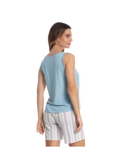 Pijama Feminino Shortão Regata Melissa - Imagem 2 - Desktop