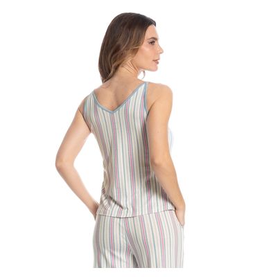Pijama Feminino Capri Com Bolso Melissa - Imagem 2 - Mobile