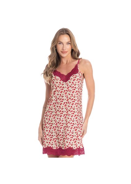Camisola Curta Com Renda Primavera Rosa - Imagem 1