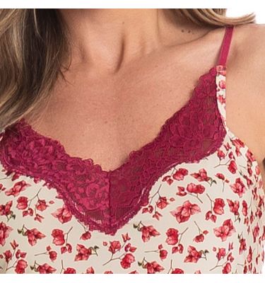 Camisola Curta Com Renda Primavera - Imagem 5 - Mobile