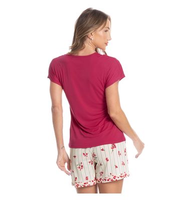 Pijama Curto Feminino Primavera - Imagem 2 - Mobile