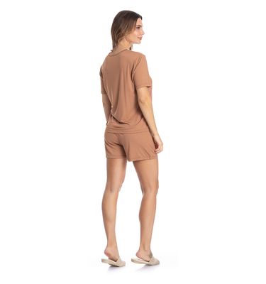 Pijama Curto Com Renda Marisa - Imagem 4 - Mobile