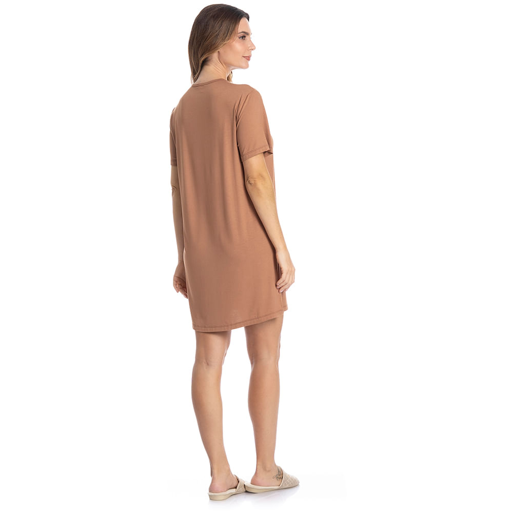 Camisão Curto Com Renda Marisa - Imagem 4 - Mobile