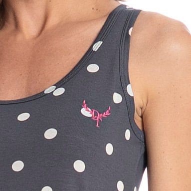 Camisão Feminino Regata Com Renda Mel - Imagem 5 - Mobile