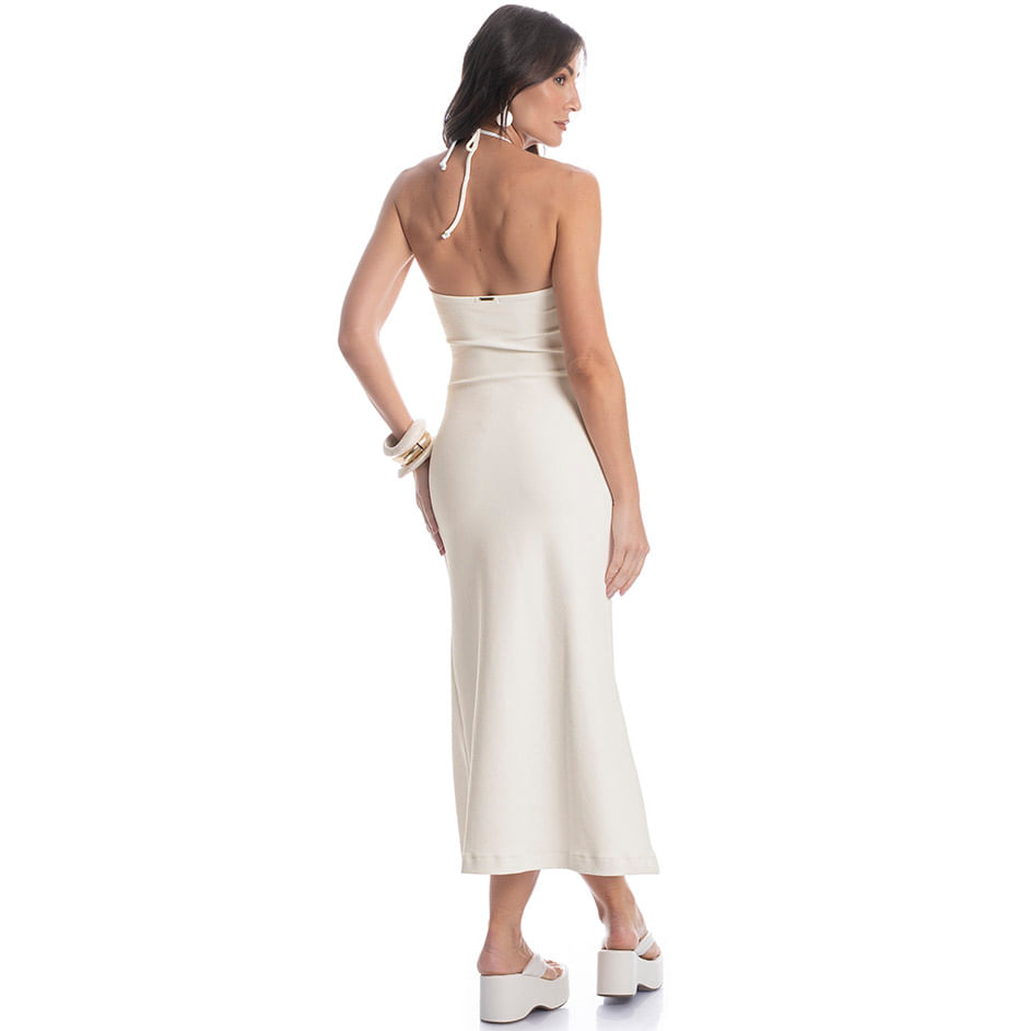 Vestido Longo Creponê - Imagem 4 - Mobile