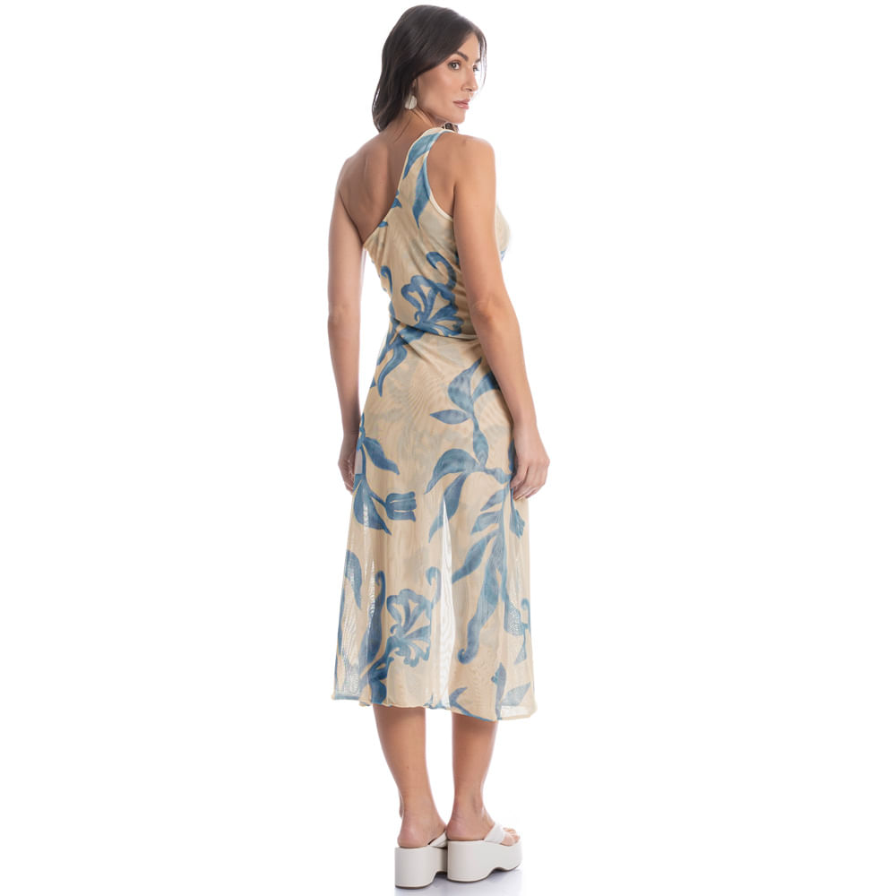 Vestido De Tule Assimétrico Barroco - Imagem 4 - Mobile