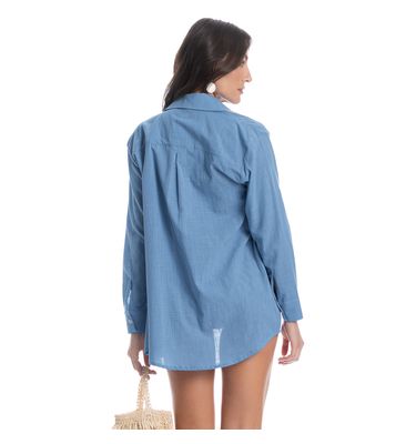 Camisa Feminina Elis Barroco - Imagem 2 - Mobile