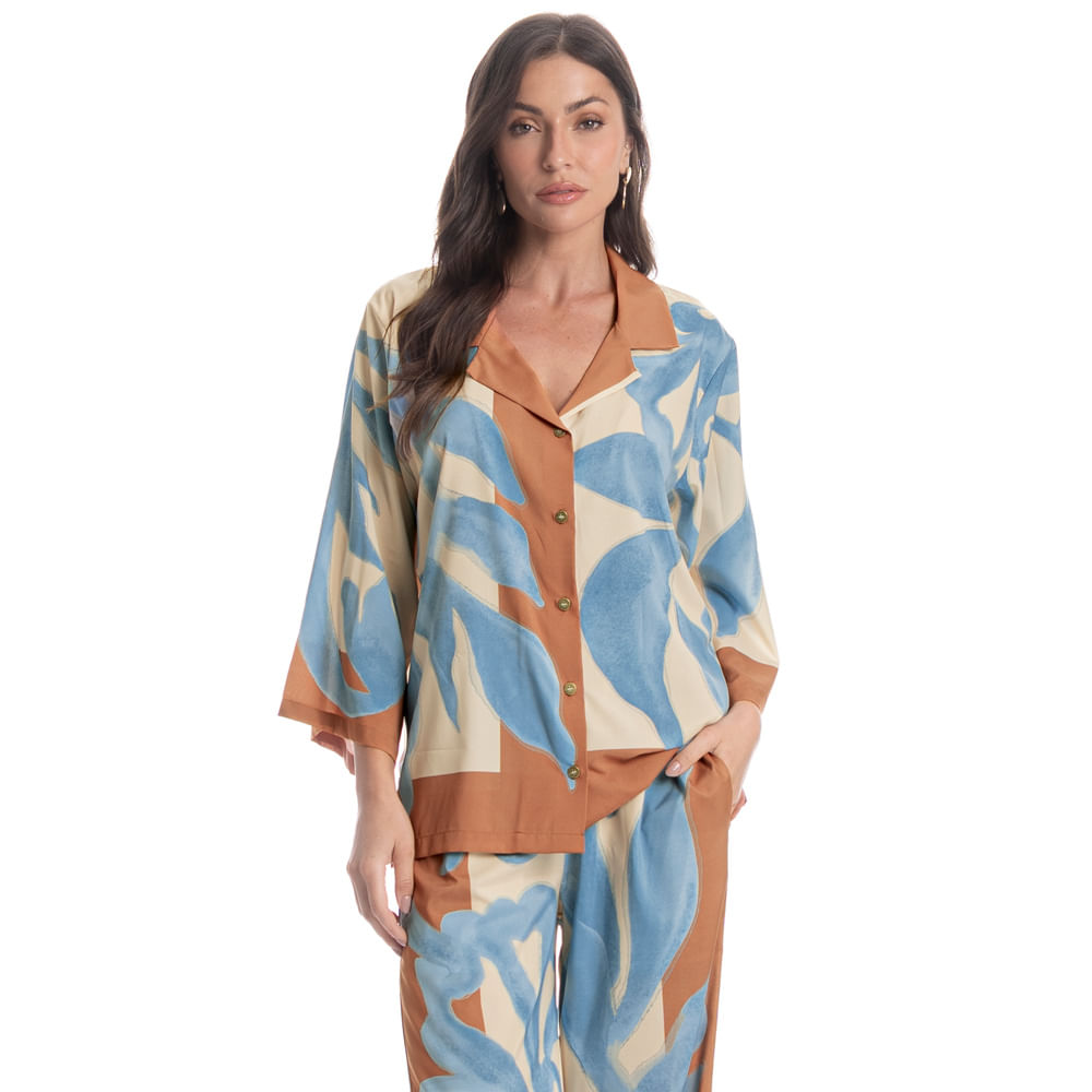 Camisa Feminina Barroco - Imagem 1 - Mobile