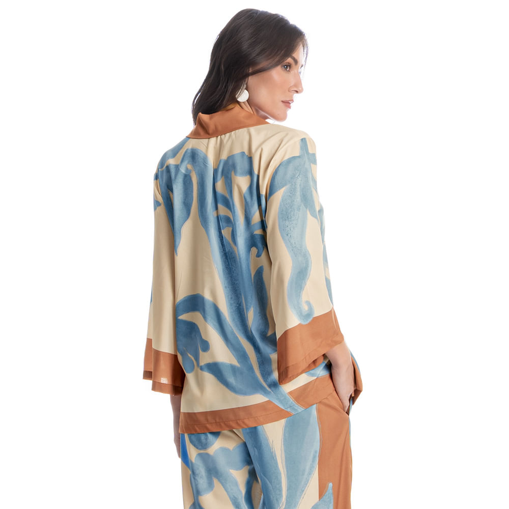 Camisa Feminina Barroco - Imagem 2 - Mobile