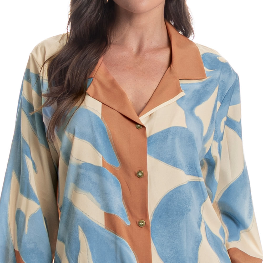 Camisa Feminina Barroco - Imagem 5 - Mobile