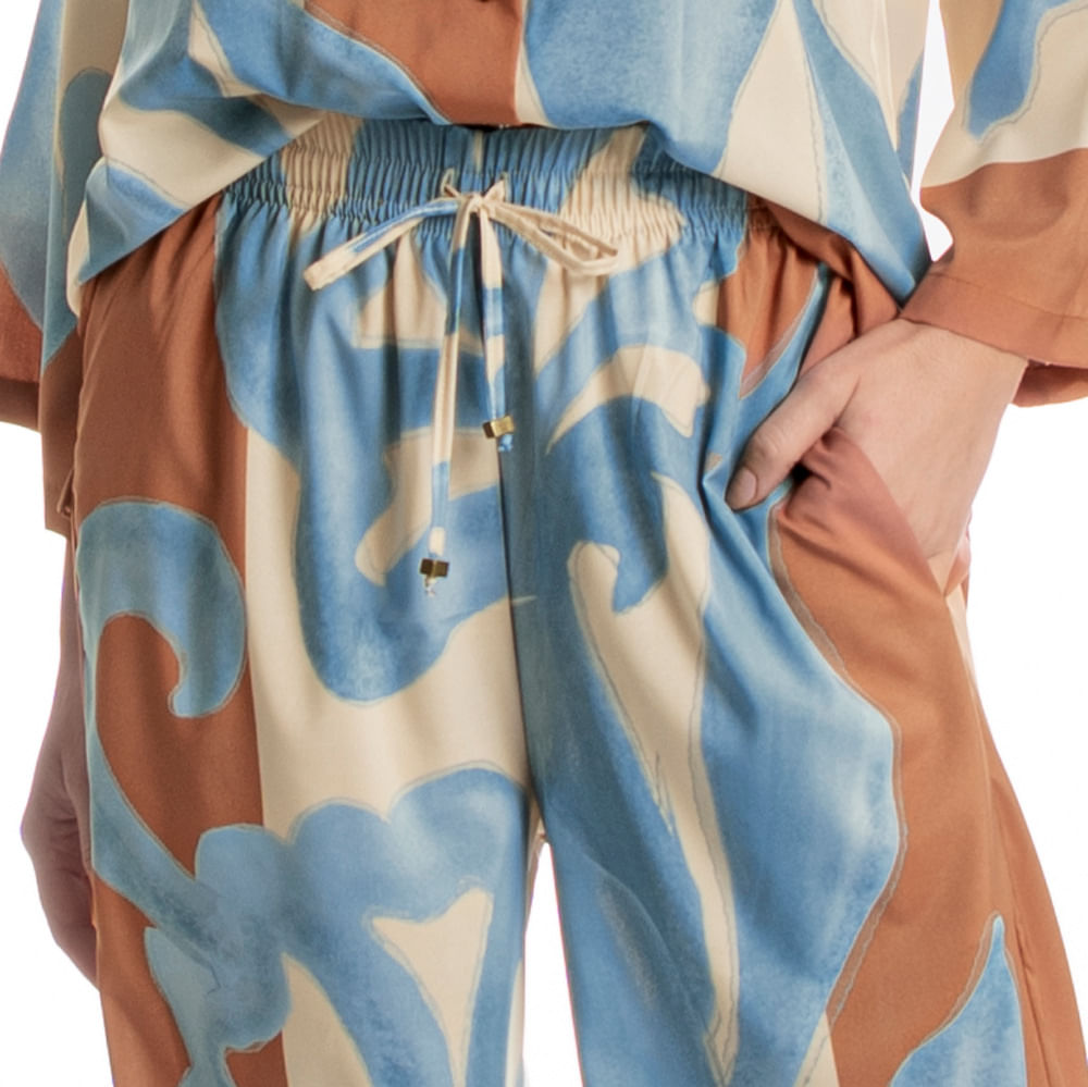 Calça Feminina Com Bolso Barroco - Imagem 5 - Mobile