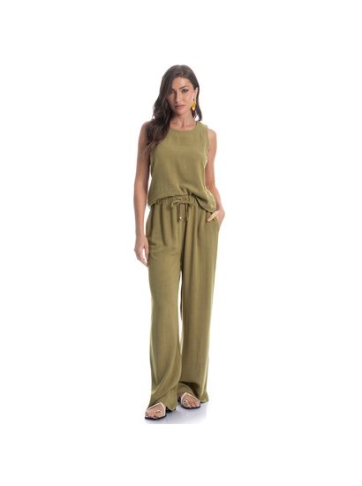 Calça Ampla Com Bolso Belize - Imagem 3 - Desktop