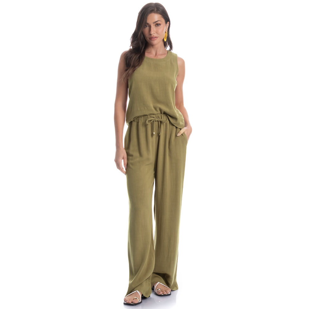 Calça Ampla Com Bolso Belize - Imagem 3 - Mobile