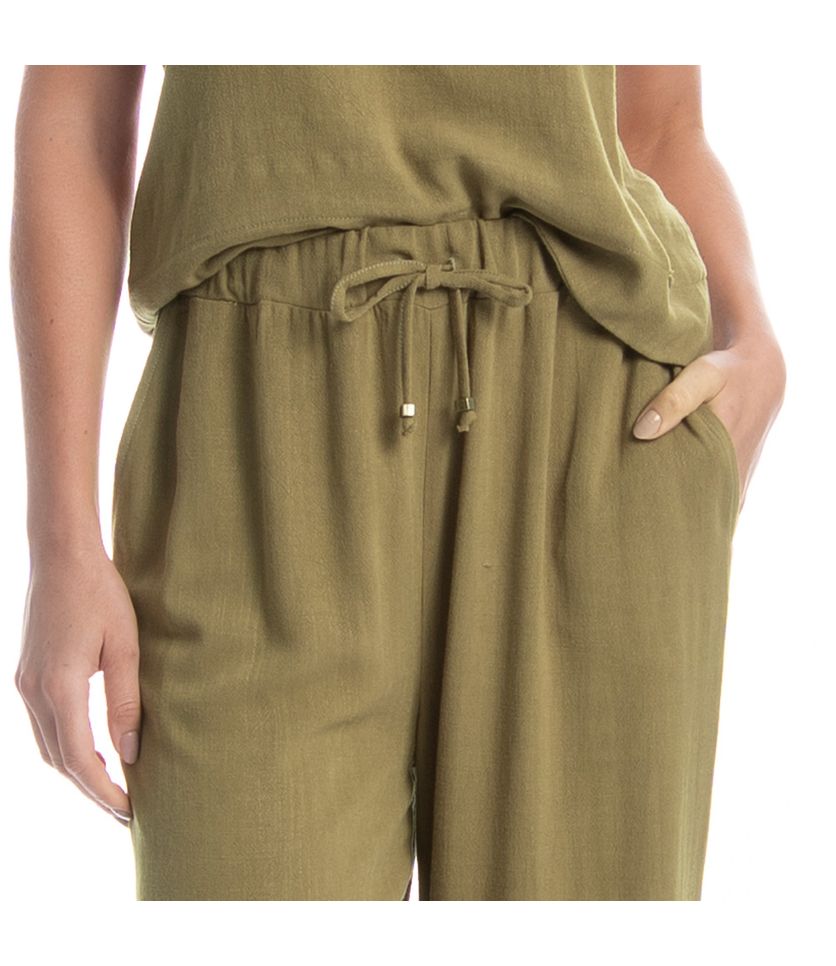 Calça Ampla Com Bolso Belize - Imagem 5 - Desktop