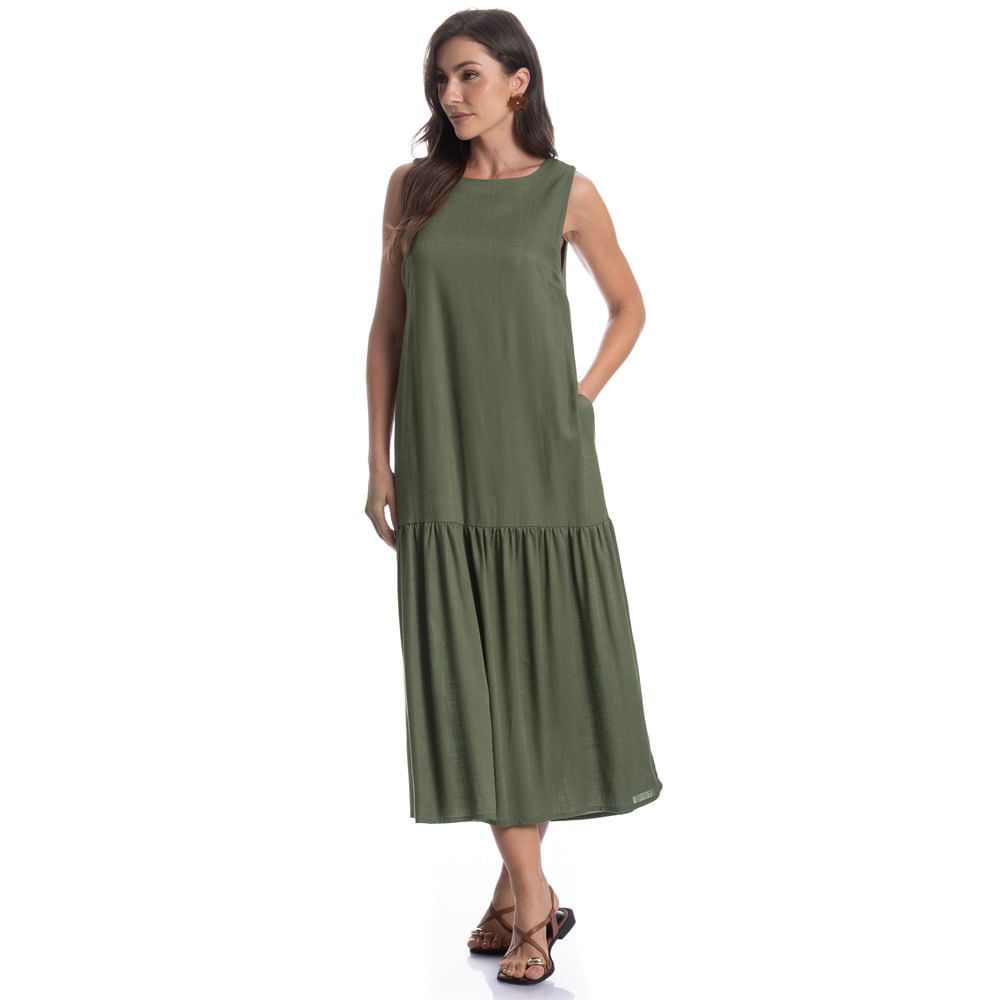 Vestido Com Bolso Linno - Imagem 3 - Mobile