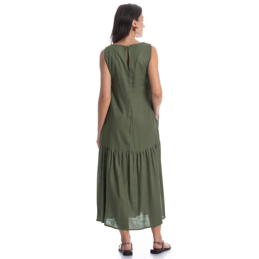 Vestido Com Bolso Linno - Imagem 4 - Mobile