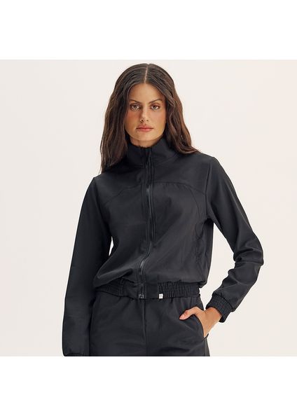 Jaqueta Corta Vento Com Bolsos Elite Vivame Preto - Imagem 1